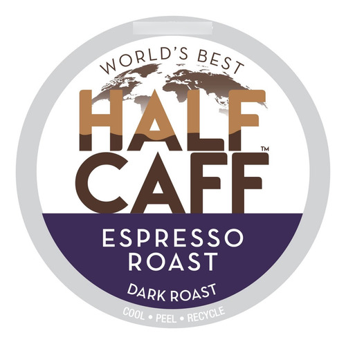 Worlds Best Half Caff Café Tostado Expreso, 100 Unidades D.