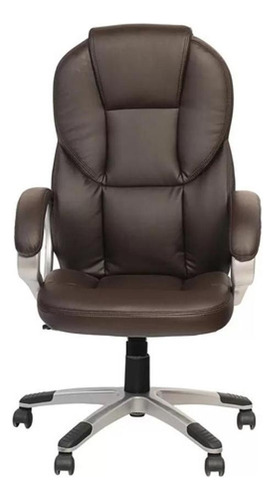 Cadeira Presidente Just Home Bt-9805b Marrom 124x67x65 Cm