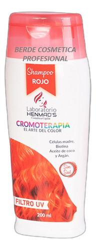 Shampoo Matizante Rojo 200ml - mL a $130