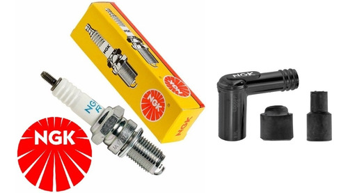 Kit Ngk Vela E Cachimbo (2 Peças) Honda Cg 125 Ml Turuna Xls