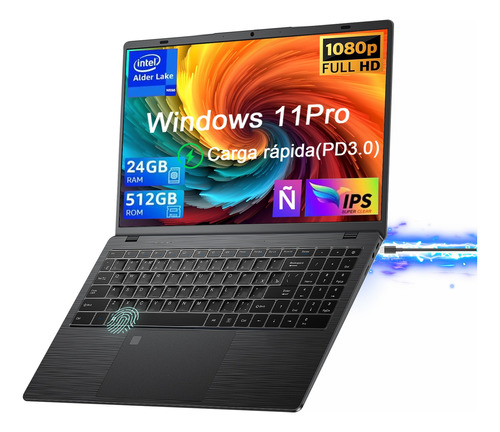 Laptop Vanwin 15.6 Intel N5095 De 24gb Y 512g Con Windows 11