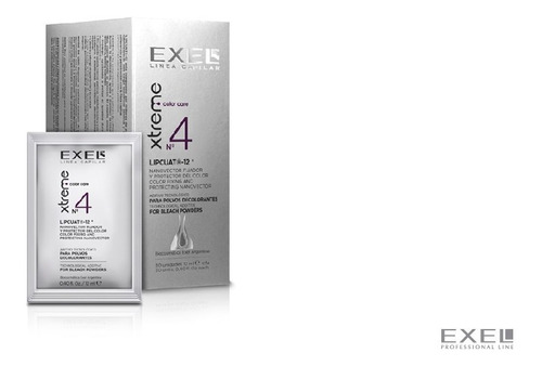 Aditivo para polvos decolorantes Exel  Xtreme Xtreme 4 tono sin tono x 12mL