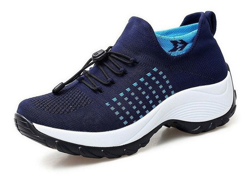 Zapatillas Deportivas Informales De Malla Tejida Para Mujer