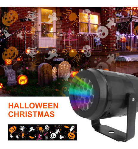 Luz De Proyección De Halloween Lámpara De Proyector De Hallo