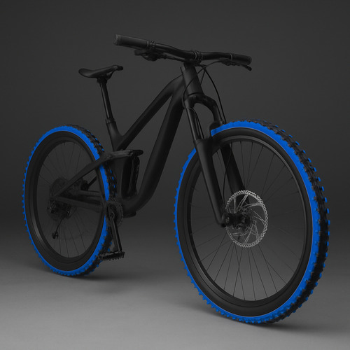 Llantas Neumáticos Para Bicicleta Montaña Mtb 26 X 2.10 Negro/Azul Bicolor (par)