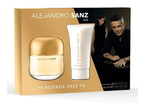 Perfume Alejandro Sanz Mi Acorde Eres Tu Woman + B.lotion Volumen de la unidad 80 mL