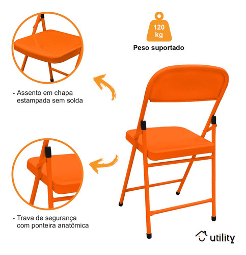 Conjunto De Mesa De Bar C/ 2 Cadeiras Dobráveis Em Aço Ferro
