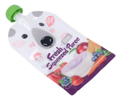 Bolsa De Comida Para Bebés Reutilizable, 10 Unidades, 200 Ml
