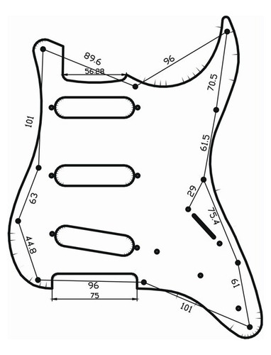 11 Agujeros Sss Pickguard Red Tortoise Shell Pick Guard Para