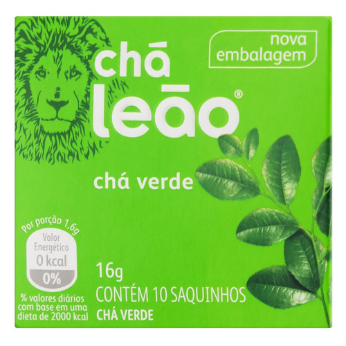 Chá Leão verde em sachê 16 g 10 u