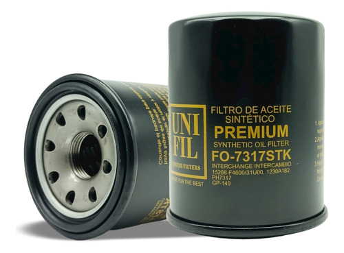 Filtro Aceite Sintetico Ts-iii/np 300 2.4l 94-17, Sentra B15