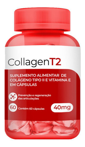 Colágeno Tipo 2 Ct2 40mg Com 60 Cápsulas Softgel Articulação