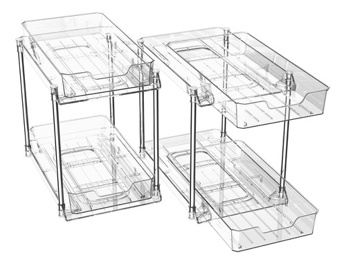 Chwm Paquete De 2 Organizadores De Bano Transparentes Y Alma
