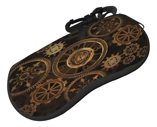 Steampunk Steam Gears Abstract Clock Sunglasses Case With Ca