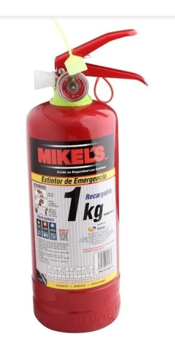 Extintor De Emergencia 1kg Mikels Recargable Con Soporte (Usado)