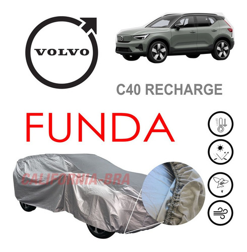 Funda Cubierta Lona Cubre Volvo C40 Recharge 2022 2023