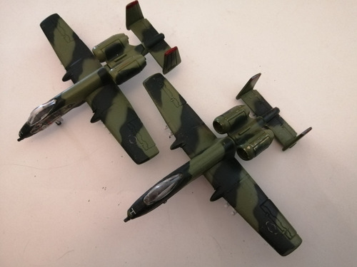 Matchbox Lindsey Lote 2 Aviones A10 Wartog Metalicos 1/144