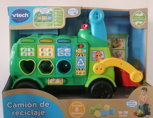 Montable Vtech. Camion De Reciclaje 2 En 1. Sonidos Y Luz