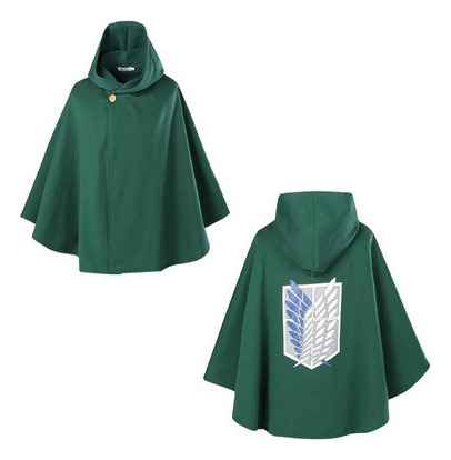 A Juego De Abrigo Verde Shingeki Cloak No Kyojin, 5 Piezas