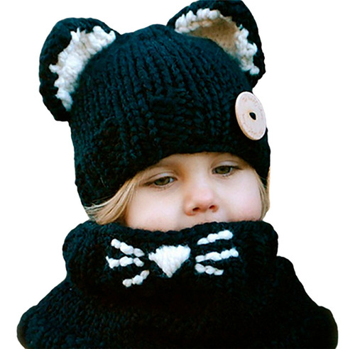 Gorro Bufanda Invierno Bebé Tejido Niño