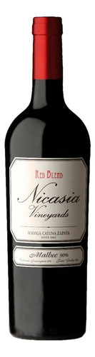 Vino Nicasia Red Blend Malbec 750ml - Bzs Grupo Bebidas 