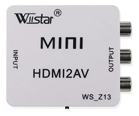 Convertidor Wiistar Hdmi A Av Cvbs 1080p Mini Hdmi A Rca Com