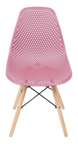 Cadeira Eames Design Colméia Eloisa Coloridas Cor da estrutura da cadeira Rosa