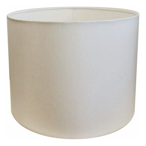 Cúpula Abajur Cilín Vivare Cp-8018 Ø40x25cm - Bocal Europeu Cor Branco