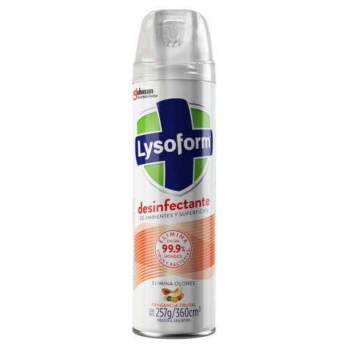 Limpiador Lysoform Frutal En Aerosol 360ml