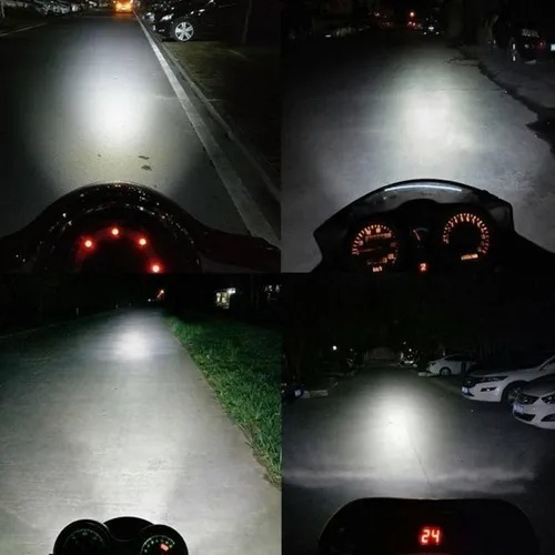Imagen 3 de 4 de Juego De Faros Auxiliar 12 Led Moto/auto 10w - En Xero