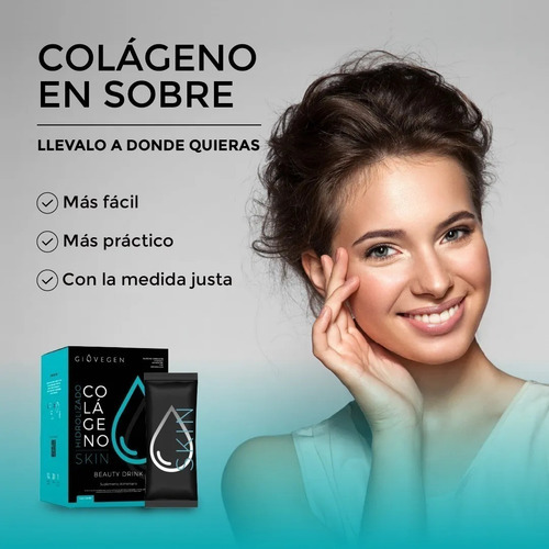 Imagen 6 de 7 de Giovegen Skin + Hair - Colágeno Hidrolizado Bebible