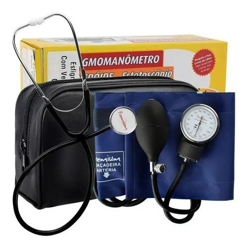 Esfigmomanômetro Aneróide Com Estetoscópio Premium