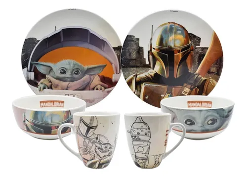 Vajilla Porcelana Star Wars 12pza Lucasfilm Disney Coleccion