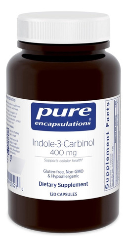 Indole-3-carbinol 400 Mg Pure Encapsulations 120 Cápsulas