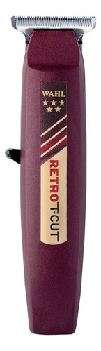 Terminadora Trimmer Wahl 5 Star Profesional Retro T Cut Con Navaja Ceramica T Wide Recargable Roja 110v/220v