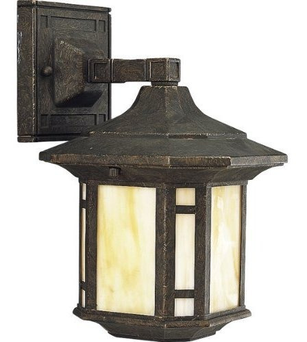 Progress Lighting P562846 1light Wall Lantern Con Honey Art 