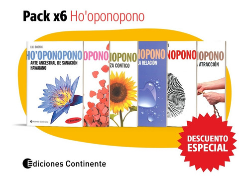 Pack 6 Libros De Ho'oponopono - Oferta 25% Dto - Continente