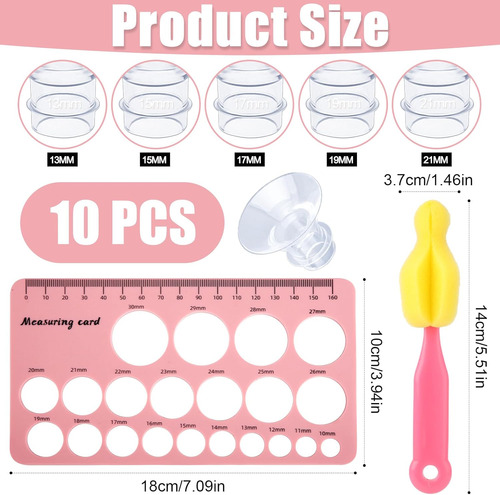 12 Piezas De Insertos De Brida De 13/15/17/19/21 Mm, Kit De