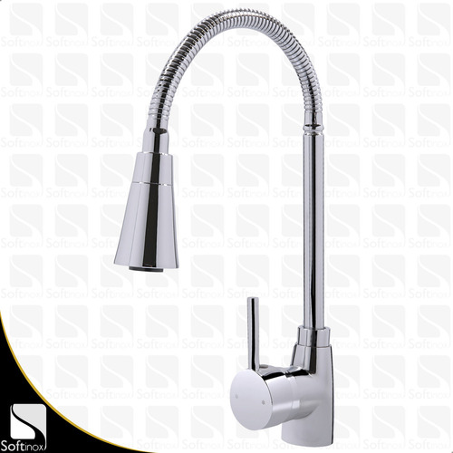 Kit Cuba Cozinha Gourmet 44x44 Inox Com Torneira Monocomando Cor Escovado