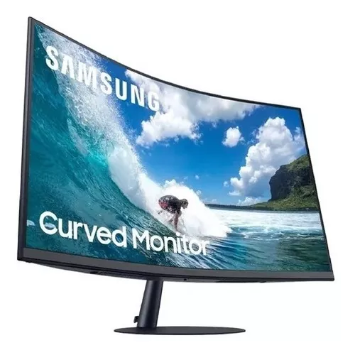 Monitor Curvo Samsung T55 C32t550 32 Pulgadas Color Negro