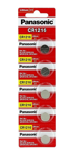 05 Pilhas Baterias Cr1216 3v Panasonic 01 Cartela