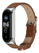 Comprar Correas Piel + Acero Magnética Para Xiaomi Mi Band 6 5 4 3