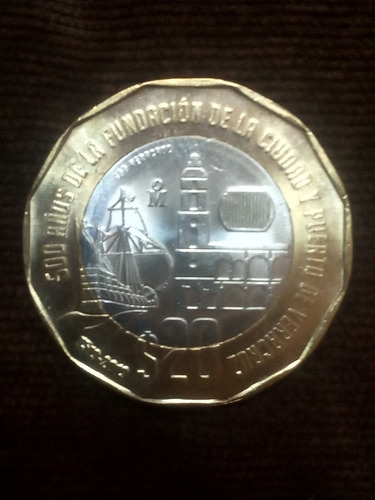 Moneda Comemorativa Del Puerto De Veracruz 