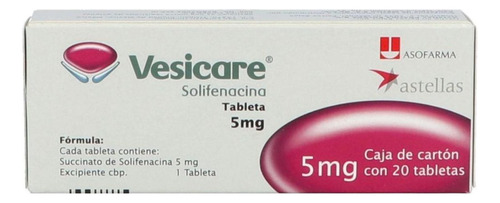 Vesicare 5 Mg Caja Con 20 Tabletas