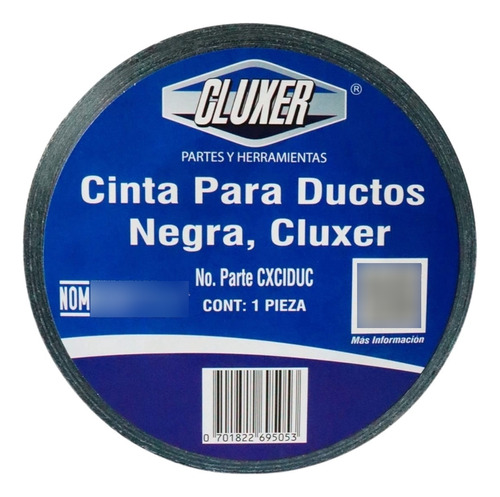 Cinta Adhesiva Para Ductos Negra 48mm X 55m Uso Industrial