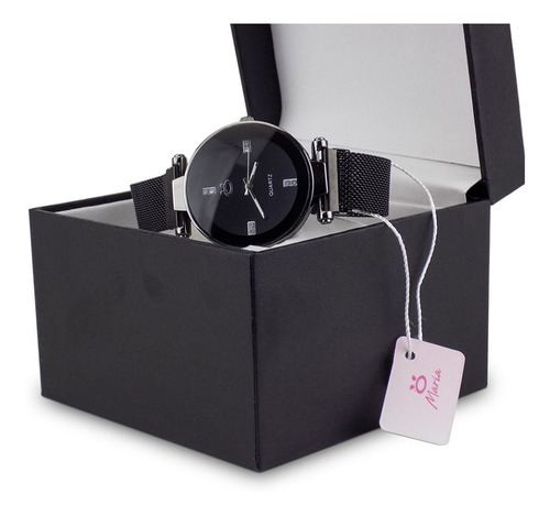 Relógio Feminino Aço Analógico Pulseira Magnética Rmm16