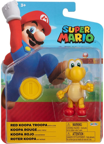 Figura Super Mario Red Koopa Troopa With Coin