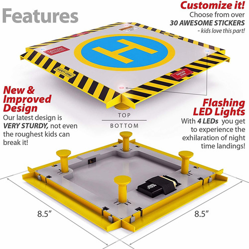 Águila Helicóptero De Control Remoto Pro Landing Pad - Compl