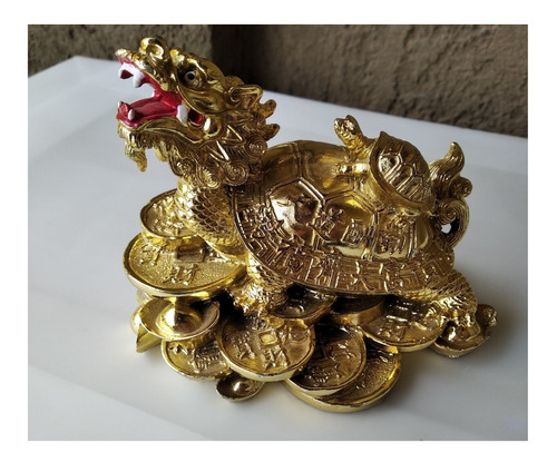 Imagen 1 de 2 de Figura Tortuga Cabeza De Dragón Feng Shui
