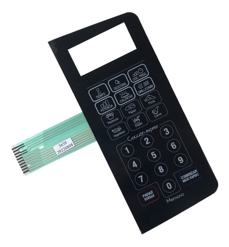 Frente Membrana Teclado Microondas Para Bgh B223d B 223 D